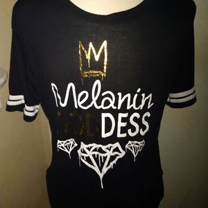 Popular Sport Melanin Goddess Graphic Tee Size 3X